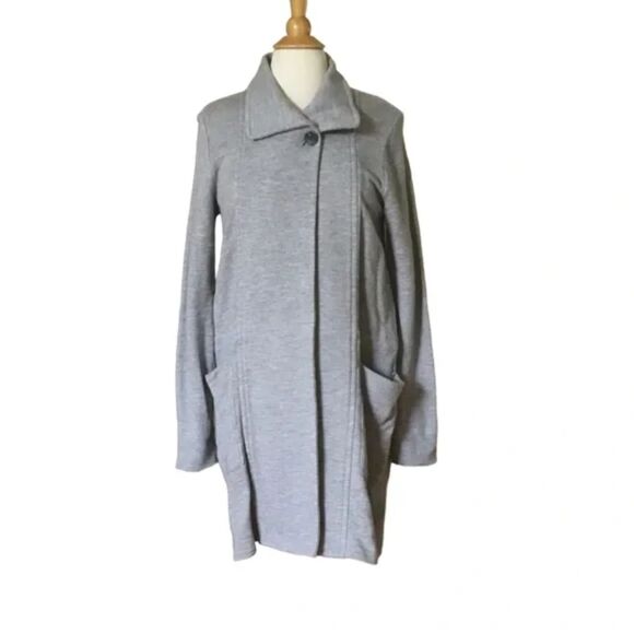 Standard James Perse Gray French Terry Coat Size 1 / S Cardigan Blazer NWT - Picture 1 of 5